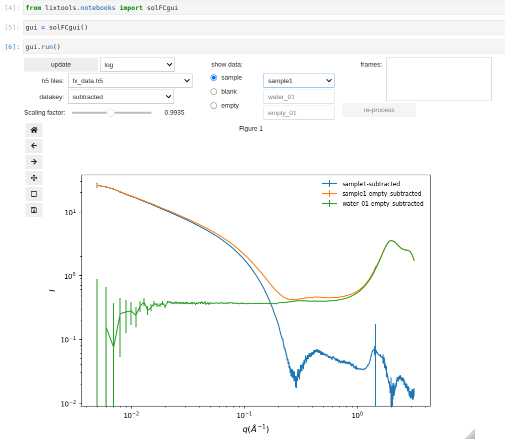 fixed cell data visualization GUI
